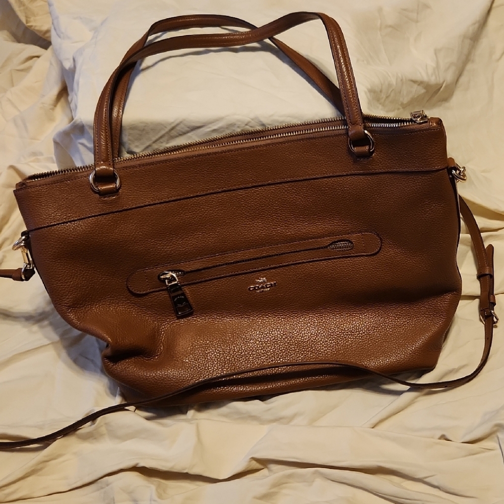 Coach Brown Leather 'Metropolitan' Shoulder Bag